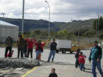 Coyhaique friends waving goodbye